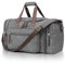Erweiterbare Reisetasche 70L, Große Sporttasche Herren Damen, Robuste Stofftasche für Reisen, Fitness und Business, Handgepäcktasche (Grau)
