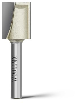 WOBLLMX Fresa de limpieza de suelos de 6 mm, diámetro de 19 mm, longitud de trabajo de 17 mm, hoja de metal duro, duradera y afilada, para herramientas de carpintería