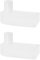 LT Easiyl 2Pcs Bifold Shower Door Hinge Pivot 7.5mm PE Bathroom Door Hinge Shaft for Bathroom Balcony Free Swinging Glass Door 32x14x19mm White