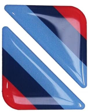 Gel Resin Number Plate Badges, Multi-Coloured