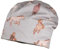 maximo Mini-Beanie für Mädchen und Jungen, Herbst/Winter, Reversible Jersey Bedruckt mit Futter, grau mit Pferden, Gr. 53