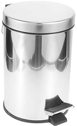 Warmhm Bathroom Trash Bin Garbage Can Bin with Lid Office Trashcan Small Trash Bin Kitchen Dust Bin Trash Can Kitchen Garbage Container Kitchen Dustbin Kitchen Trash Can Stainless Steel