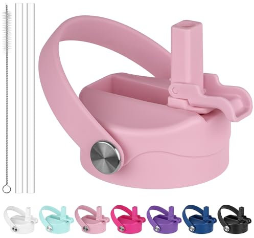 Diumepo Pink Flip Top Replacement Lid for Hydro Flask 12-64 oz Wide Mouth Water Bottles