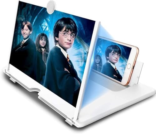 Ninevi Lupa para móvil 14 Pulgadas, Amplificador de Pantalla para movil, Alupa de Pantalla de teléfono móvil decuada para Ver Películas y Videos En Todos Los Teléfonos Inteligentes