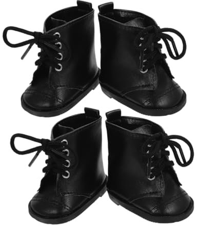 GETAJGHSD 2paare Doll Pu Leder Schuhe Modische Puppenschuhe Für Puppen Für Rollenspiele Und Kreative Outfit-Kombinationen Komfortabel Und Stilvoll