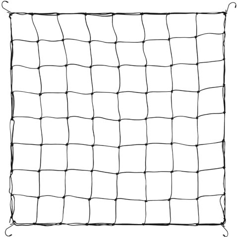 Trellis Netting for Grow Tents, Plant Support Netting Heavy-Duty Elastic Plant Support with 4 Hooks, 3 x 3ft Adjustable Mesh for Climbing Plants, Vegetables, Fruits for Indoor Outdoor Gardening
