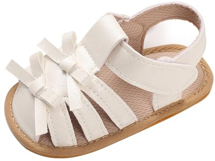 MASOCIO Baby Sandalen Mädchen Sommer Schuhe Babyschuhe Flach Gummi Anti-Rutsch