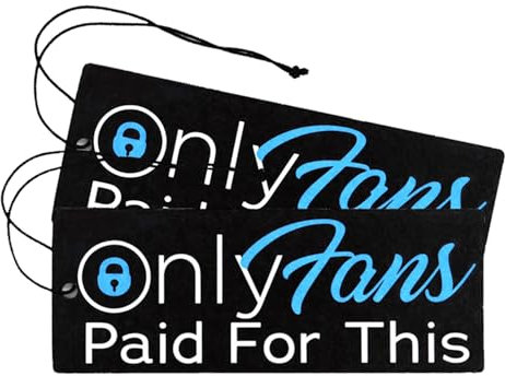 2er Set Tuning Lufterfrischer Duftbaum fürs Auto Air Freshener Design Duft Anhänger (2x Onlyfans)