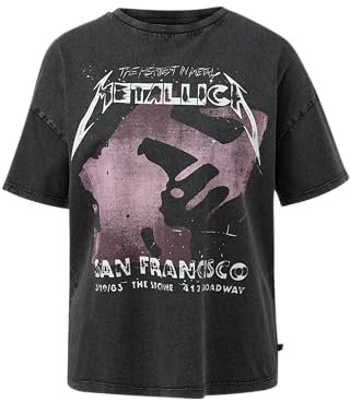 Metallica® Band-Shirt mit Wascheffekt schwarz M