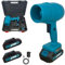 K2 STORE - Mini Soffiatore a Batteria 48V con Turbocompressore – 2 Batterie da 3000 mAh Incluse Con Comoda Valigetta, Velocità dell’Aria fino a 126 km/h, per Foglie, Polvere e Giardino