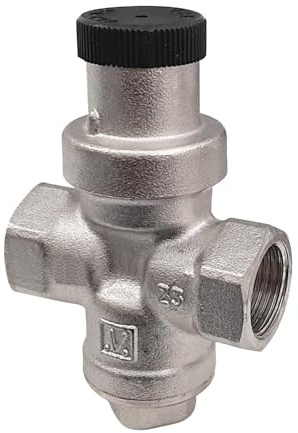 BieTal® Wasserdruckregler Wasserdruckminderer ohne Manometer - 3/8 Zoll Innengewinde - Druckregler für Wasserleitungen | Messing, 3/8 Zoll Innengewinde beidseitig, kompakt & langlebig