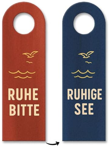 speecheese Türhänger Möwe Ruhe Bitte für Meerliebhaber Maritimer | mit lustigem Spruch