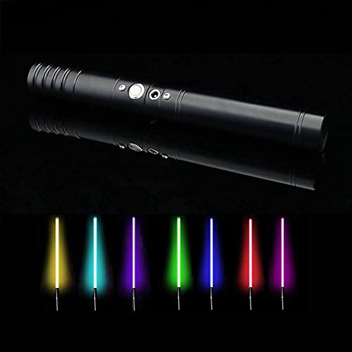 Sable láser, Sable de luz - Metal LED Force FX Duelo Pesado for Adultos, Sonido Fuerte, Alta con FOC for Regalos Navidad Halloween