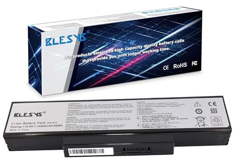 BLESYS A32-K72 Batterie pour ASUS K73S K73SD K73E K73J K73SM K73SV K72J K72JT K72JR K72F K73SJ K73SV N73SV N71JQ N73JQ N73V N73JF Série A72 A73 K72 K73 N71 N73 X77