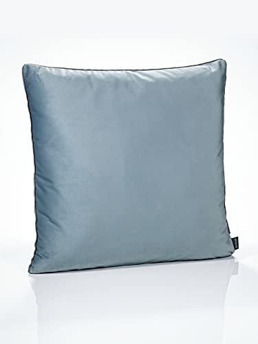 Unbekannt PAD - Elegance - Samt Kissen, Zierkissen, Kissenhülle - 40 x 40 cm - Farbe: Sky Blau - ohne Füllung