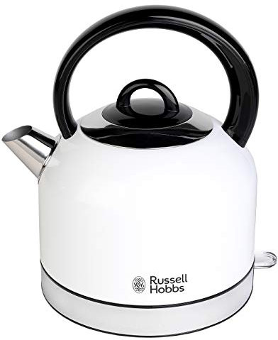 Russell Hobbs 23904 Oslo Traditional Kettle, 1.5 litres, Arctic White
