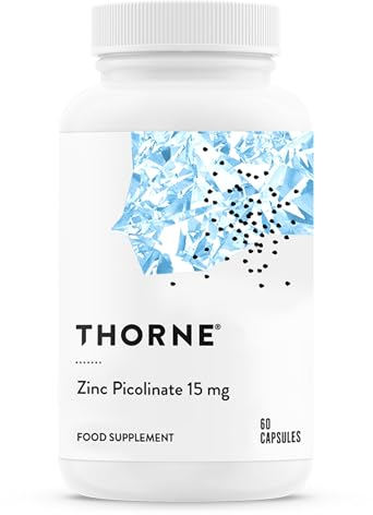 Thorne Zinc Picolinate 15mg - Highly Absorbable Zinc Supplement - 60 Capsules