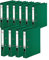 Original Falken 10er Pack Chromocolor Premium-Ordner. Made in Germany. Kunststoffbezug außen und innen 5 cm breit DIN A4 grün Ringordner Aktenordner Briefordner Büroordner Plastikordner