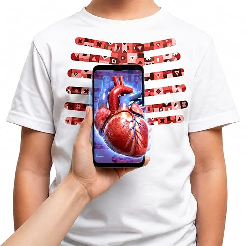 AR+ Body Planet - Magic t-Shirt: Pädagogisches Augmented Reality T-Shirt (XL)