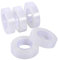 Yuehuamech 5 Rollen transparentes medizinisches PE-Klebeband,selbstklebendes Klebeband, falsche Wimpern, atmungsaktives PE-Klebeband, Wimpernverlängerungs-Make-up-Tools