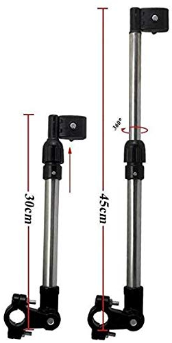 SoulBest Schirmhalter für Fahrrad,Rollstuhl,Rollator,Kinderwagen,Motorrad,Angeln,Golf Trolley,Edelstahl Schirmhalter Regenschirm Halterung