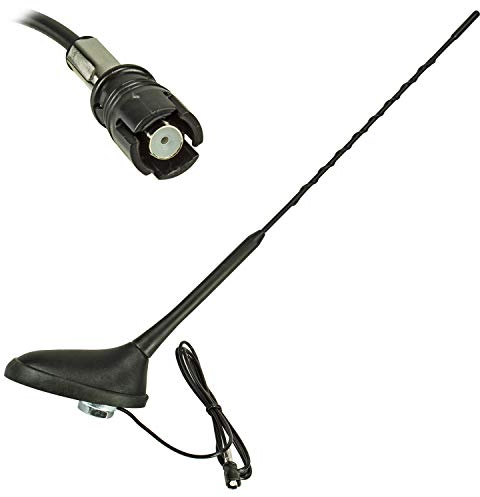 tomzz Audio 1008-001 Dachantenne kompatibel mit Citroen C2 C3 C4 Peugeot 207 307 308 407 508 RCZ AM FM mit Verstärker Raku II