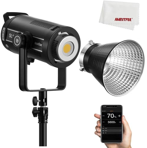 Godox SL150III SL150WIII LED Videoleuchte 160W Tageslicht Ausgewogen 5600K 2.4G Wireless X System CRI96 for Fotografie Unterstützung der APP-Steuerung