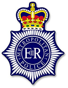 Sticker-Designs 10cm! Klebe-Folie Wetterfest Made-IN-Germany London England Metropolitan Polizei USA Police UV&Waschanlagenfest Auto-Aufkleber Profi-Qualität! F1155