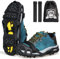 Grödel Steigeisen Schuhspikes Schuhkrallen Schuh Spikes Grödeln Traktion Eisspikes für Bergschuhe Schuhe EIS Klettern Bergsteigen Angeln Trekking Winter Outdoor (28 Zacken, L)