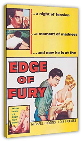 Edge-of-Fury-Filmposter im Retro-Stil, 6 Stück, Leinwand, Schlafzimmer, Dekoration, Bilder, Drucke, Büro, Wohnheim, Raumdekoration, Geschenke, Rahmen, 60 x 90 cm