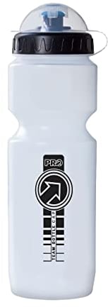 PRO Bidon Team 800 ML avec Couvercle Unisexe-Adulte, Transparent, 800Ml