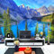 Moderne Einfache Lilie Blumen Kreis Soft Pack 3D Stereo Relief Wandbild Tapete Wohnzimmer Einstellung Zimmer TV Hintergrund Wand 3D Fresco400*280cm