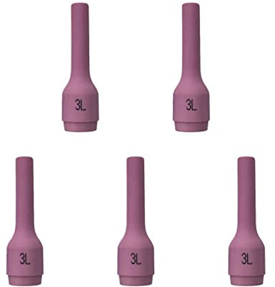 ELCAN 5 Toberas cerámicas largas-pequeñas A796F70 GR3 con 4,8mm de diámetro Interior para antorcha TIG Serie WP 17 18 26 9 20 y 25.. Consumibles y Accesorios Profesionales para soldar con torcha TIG