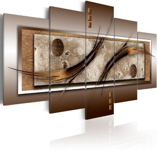 B&D XXL - Akustikbild 225x112 cm Bilder mit Akustikschaumstoff Hochleistungsschallabsorber Schallschutz Leinwandbild XXL 5 tlg Wandbild 020101-22