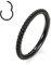 AROWRO 16g Knorpelohrring Hoop Nasenringe Hoop 10mm Nasenring 16 Gauge Nasen Hoop Helix Ohrring Septum Ring Septum Clicker Lippenringe Nasenpiercing Schmuck Chirurgenstahl Schwarz Creolen für Frauen