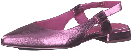 MARCO TOZZI Damen Pumps, Blockabsatz, weiches FEEL ME Fußbett, ideal für Business und Freizeit Pink Metallic 39
