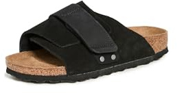 BIRKENSTOCK Unisex Kyoto Nubuck Leather Black Sandalen 41 EU