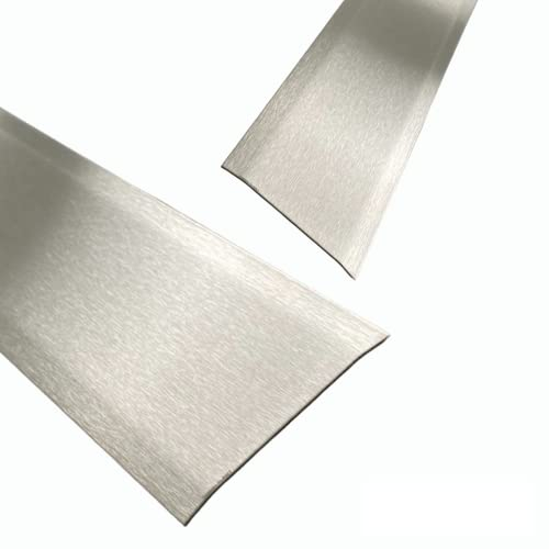 Übergangsprofil Edelstahl gebürstet 2000mm Edelstahl Übergangsprofil 50 mm Schenkelinnenmaß aus Edelstahl k240 geschliffen 0,8 mm stark Übergangsleiste Bodenleiste aus Edelstahl