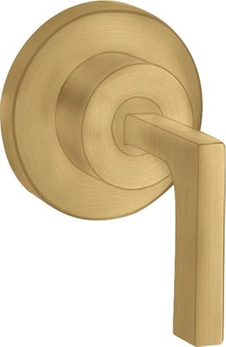 hansgrohe AXOR Citterio Absperrventil Unterputz mit Hebelgriff DN15 / DN20, 39960250, Farbe: Brushed Gold Optic