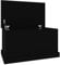 vidaXL Storage Box Black, Durable Engineered Wood, Versatile Furniture for Living Room & Bedroom, Practical Lid, Easy to Assemble