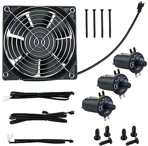 Ersatz-Lüfter- und Deckel-/Türschalter-Set, passend für Masterbuilt Gravity-Serie