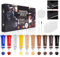 KUIRUNRX® Lederreparatur Creme, 10 Farben Leder Reparatur Set,Flüssigleder-Reparaturset, Lederreparaturset für Kratzer, Löcher, Verblassen auf Sofas, Autositzen, Jacken, Gürteln und Mehr
