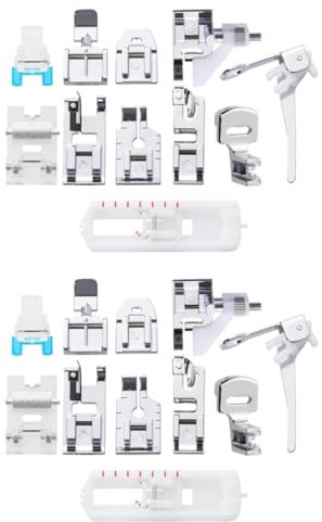 EXCEART 22stücke Teiliges Nähmaschinen Druckfuß Set Für Singer Brother Babylock Multifunktionale Nähfüße Für Präzisionsarbeiten Mit Verstellbarem Führungsfuß Und