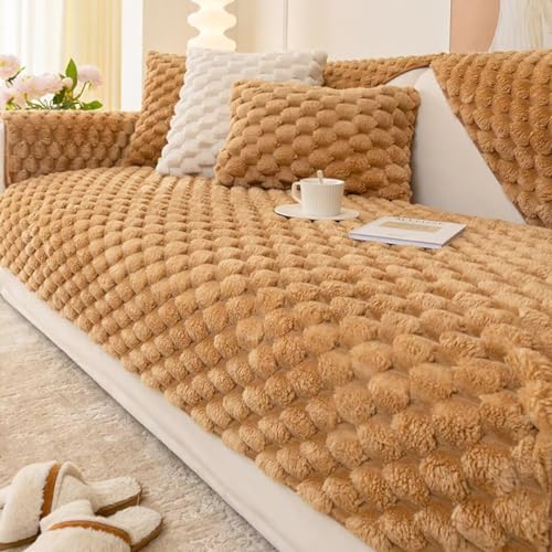 Bettschlange Sofabezug L/U Form Sofa Überzug, 3/2/4/1 Sitzer rutschfeste Sofaschoner Sitzfläche, Ecksofa Bezug Sofahusse Hund Katze Überwurf Hundedecke Waschbar Jahreszeiten Universal,70x150cm
