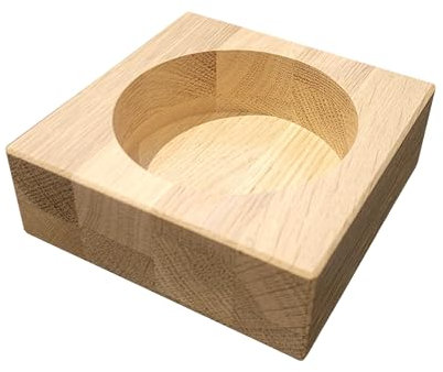 Wooden World - Wooden wine bottle coaster made of oak wood