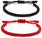 LHOEST 2 Stück Glücksarmband, Buddhistisches Armband Herren Frauen Mädchen mit Schlüsselanhänger, Freundschaftsarmbänder Geflochtene, Einstellbares Partnerarmbänder, Partner Armbänder Tibet Stil
