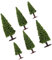 PLAFOPE 6st Modellkiefer Kiefernfigur Eisenbahnbaummodell Puppenhaus-Baum-Modell Mini-Weihnachtsbaum Modelleisenbahn Baum Künstlicher Minibaum Schneekugelbaum Selber Machen Modell Zeder