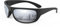 Bloomoak Super Dark Lens Black Polarized Sunglasses|Wrap Around Sport Sunglasses|UV400|CAT 4|For Photophobia(Sensitive Eyes) (Light Silver Mirrored/Darkest (2% Light Transmission) / Large Size)