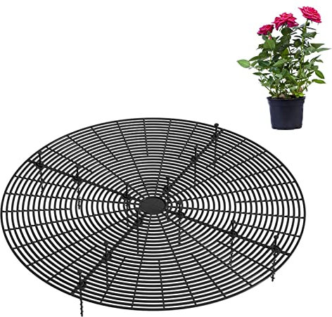 FVPKYUR 52 cm - Grille de protection pour pot de fleurs - Grille de protection pour pot de fleurs - Protection du sol pour pots de fleurs - Cadre grillagé pour la protection