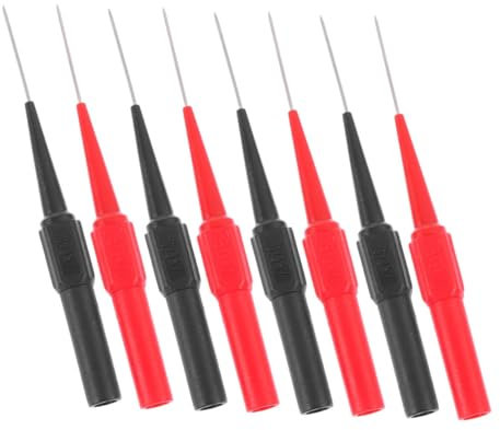 SKISUNO 8stücke Multimeter-prüfspitzen Aus Edelstahl Und Elektrische Messleitungen Mit Einziehbarem Design Prüfspitzen Für Steckdosenstecker Autotester Und Elektrische Wartung Zuverlässige